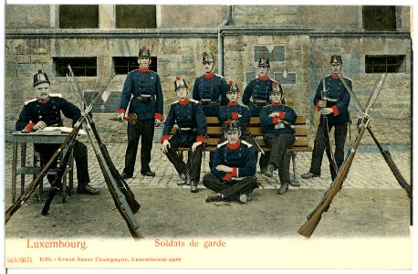 06571-Luxemburg-1905-Soldats de garde-Brück & Sohn Kunstverlag photo