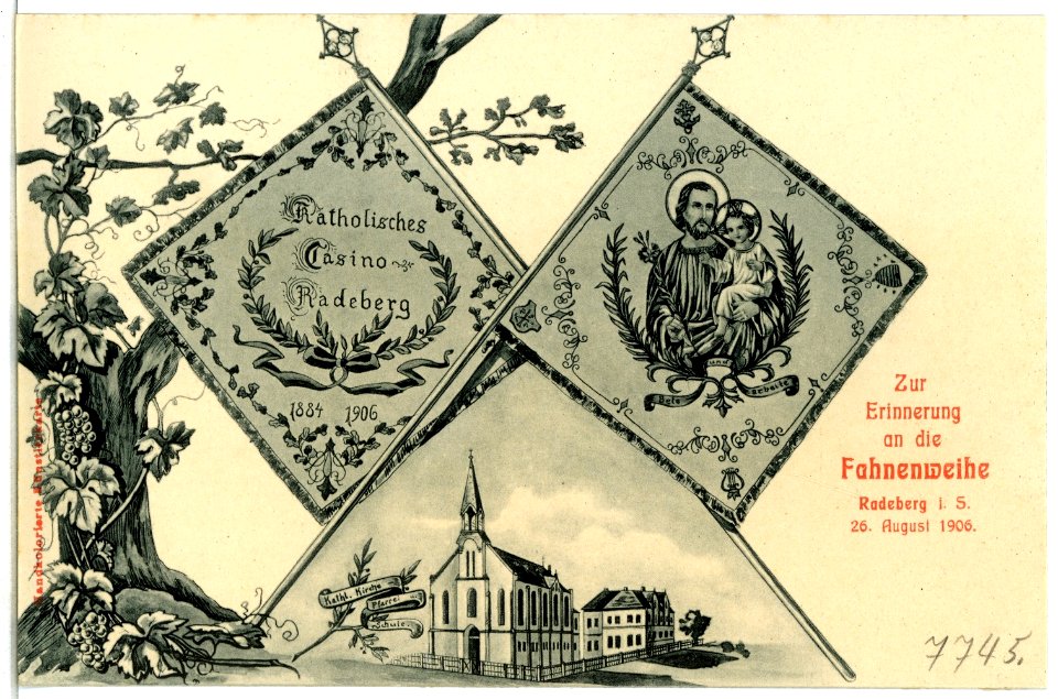 07745-Radeberg-1906-Fahnenweihe 1906-Brück & Sohn Kunstverlag