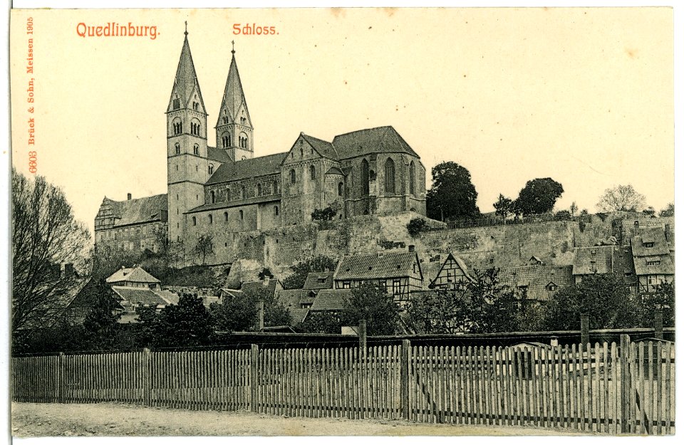 06603-Quedlinburg-1905-Schloß-Brück & Sohn Kunstverlag