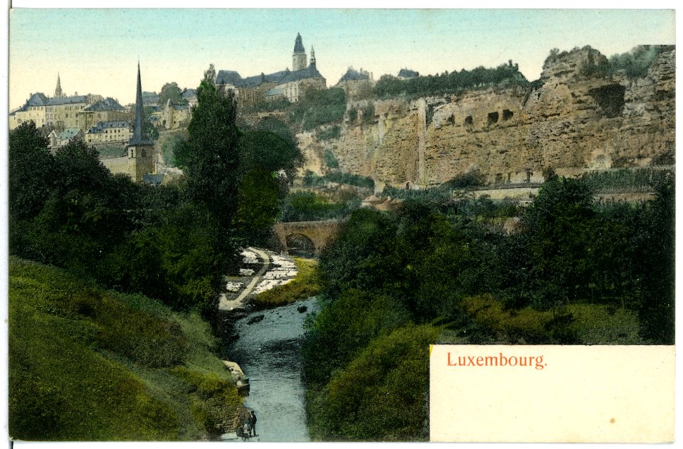 06561-Luxemburg-1905-alte Stadtansicht-Brück & Sohn Kunstverlag