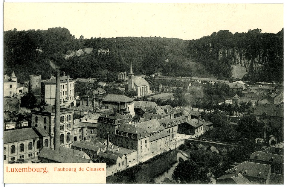 06567-Luxemburg-1905-Faubourg de Clausen-Brück & Sohn Kunstverlag