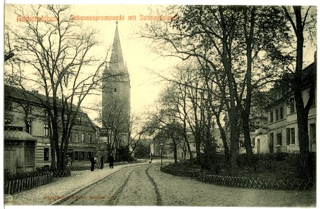 06643-Aschersleben-1905-Johannespromenade mit Johannesturm-Brück & Sohn Kunstverlag