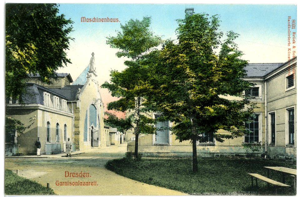 08031-Dresden-1906-Garnisonslazarett - Maschinenhaus-Brück & Sohn Kunstverlag