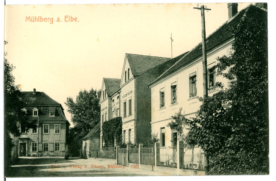 07867-Mühlberg-1906-Häuseransichten-Brück & Sohn Kunstverlag