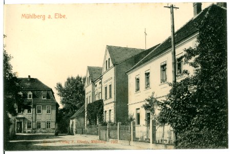 07867-Mühlberg-1906-Häuseransichten-Brück & Sohn Kunstverlag