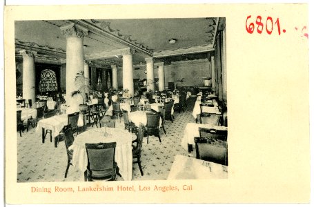06801-Los Angeles-1905-Dining Room, Lankershim Hotel-Brück & Sohn Kunstverlag