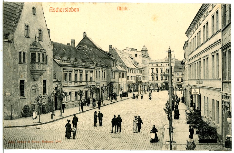 06641-Aschersleben-1905-Markt-Brück & Sohn Kunstverlag