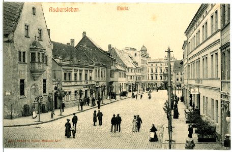 06641-Aschersleben-1905-Markt-Brück & Sohn Kunstverlag