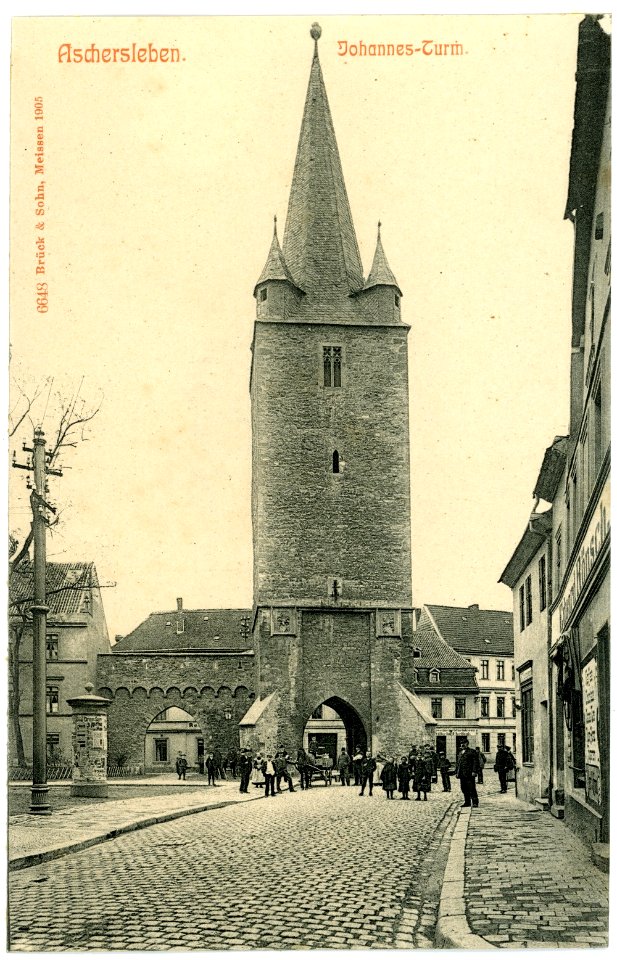 06648-Aschersleben-1905-Johannesturm-Brück & Sohn Kunstverlag