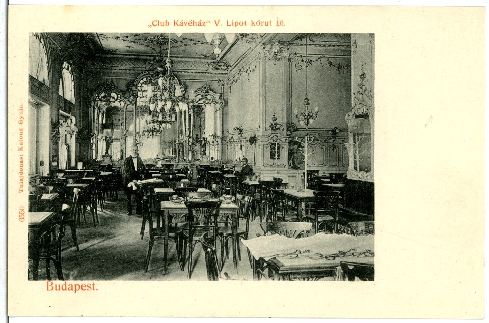 06550-Budapest-1905-"Club Kavehaz" V. Lipot korut 16-Brück & Sohn Kunstverlag