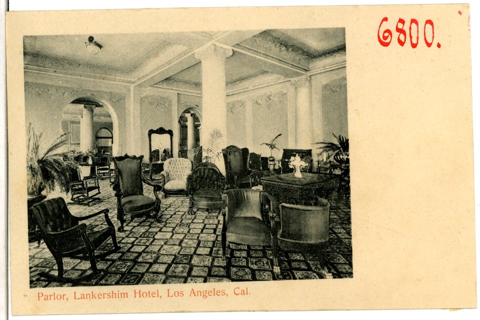 06800-Los Angeles-1905-Parlor, Lankershim Hotel-Brück & Sohn Kunstverlag