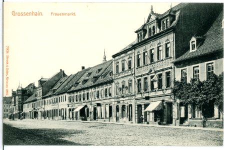 07008-Großenhain-1906-Frauenmarkt-Brück & Sohn Kunstverlag