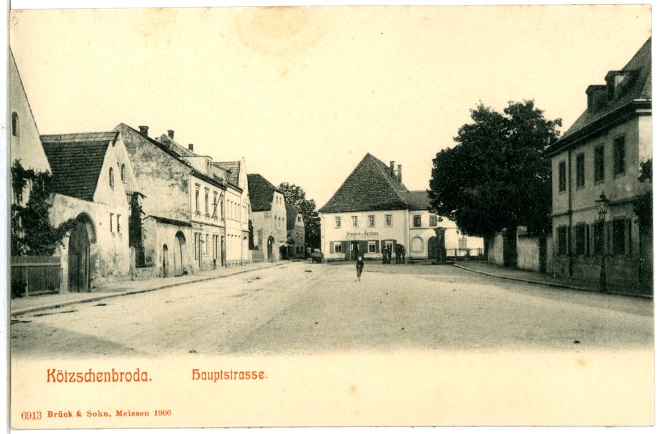 06913-Kötzschenbroda-1906-Hauptstraße-Brück & Sohn Kunstverlag