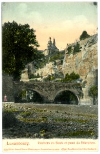 06540-Luxemburg-1905-Rochers du Bock et pour du Stierchen-Brück & Sohn Kunstverlag