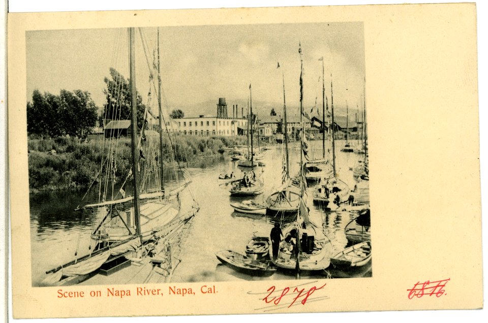 06816-Napa-1905-Scene on Napa River-Brück & Sohn Kunstverlag