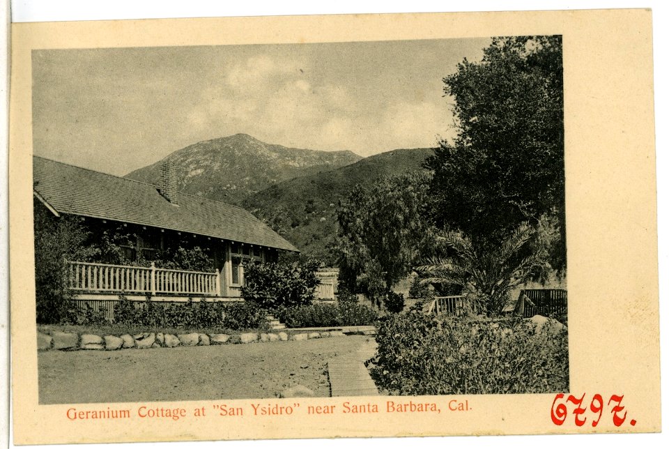 06797-Santa Barbara-1905-Geranium Cottage at San Ysidro-Brück & Sohn Kunstverlag