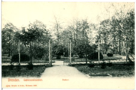 06780-Dresden-1905-Garnisonslazarett - Parktor-Brück & Sohn Kunstverlag