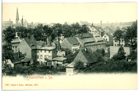 06360-Hainichen-1905-Blick auf die Stadt-Brück & Sohn Kunstverlag