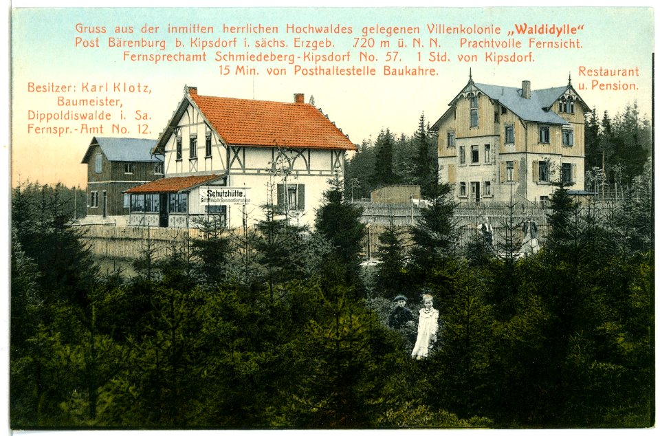 07032-Oberbärenburg-1906-Villen-Colonie Waldidylle-Brück & Sohn Kunstverlag