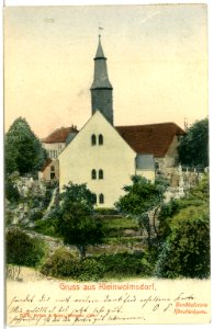 06373-Kleinwolmsdorf-1905-Kirche und Friedhof-Brück & Sohn Kunstverlag