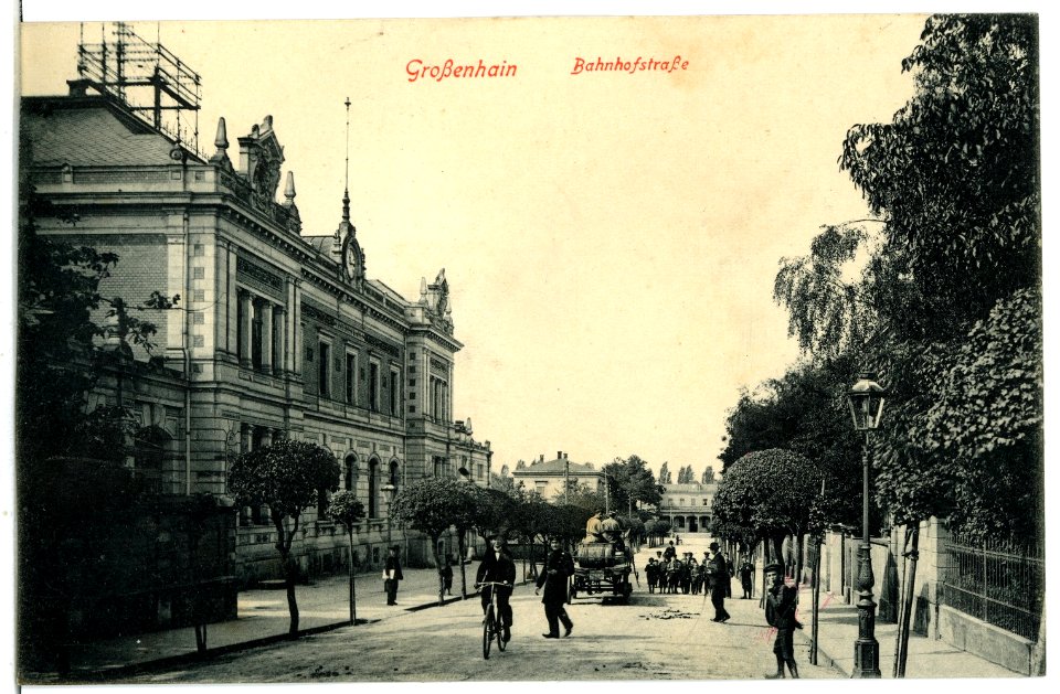 07046-Großenhain-1906-Bahnhofstraße-Brück & Sohn Kunstverlag