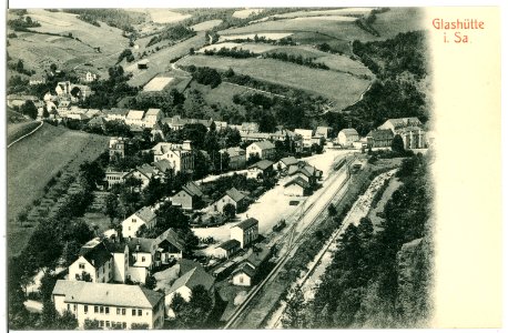 06408-Glashütte-1905-Blick auf Glashütte-Brück & Sohn Kunstverlag