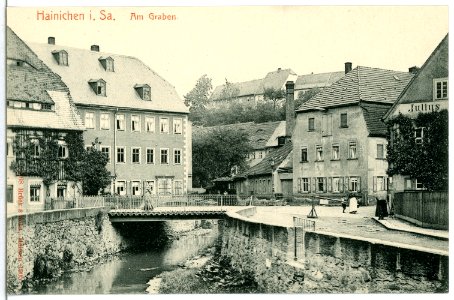 06368-Hainichen-1905-Am Graben-Brück & Sohn Kunstverlag