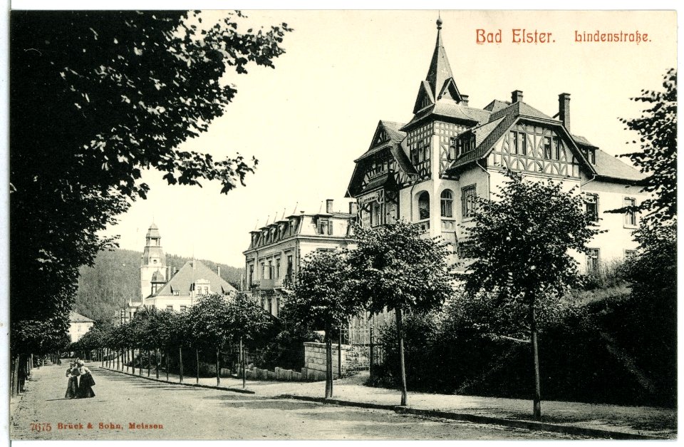 07675-Bad Elster-1906-Lindenstraße-Brück & Sohn Kunstverlag