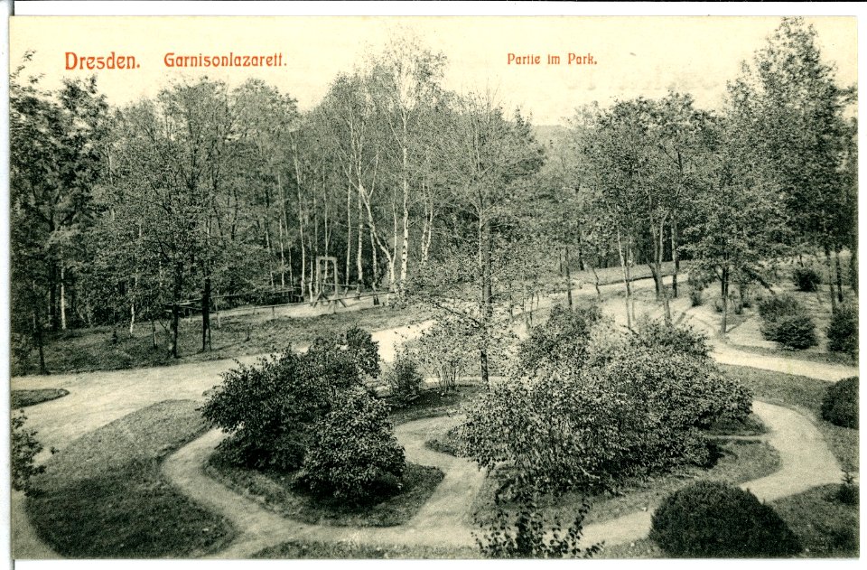 06781-Dresden-1905-Garnisonslazarett - Park-Brück & Sohn Kunstverlag