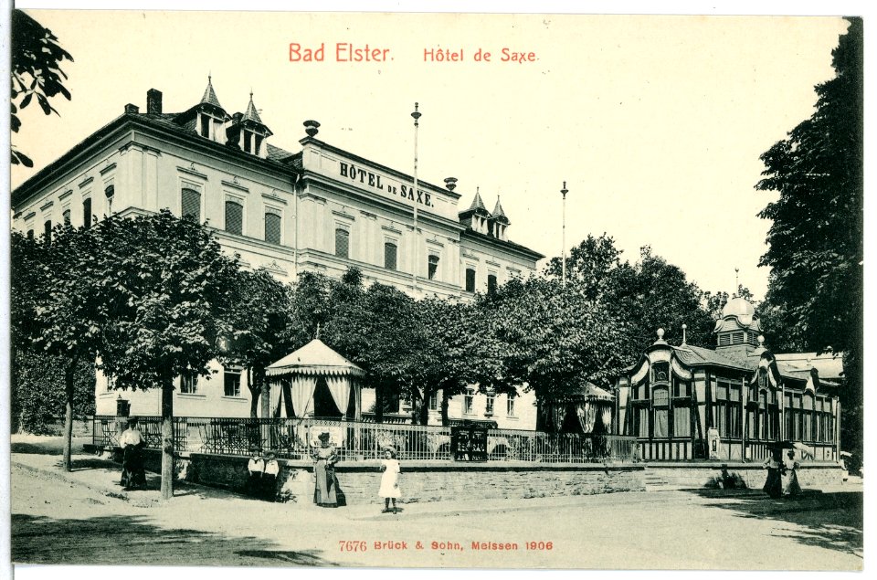 07676-Bad Elster-1906-Hotel de Saxe-Brück & Sohn Kunstverlag