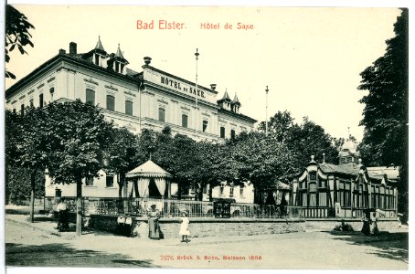 07676-Bad Elster-1906-Hotel de Saxe-Brück & Sohn Kunstverlag