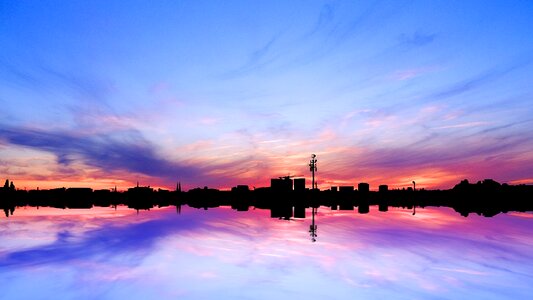 Sunset sunrise water