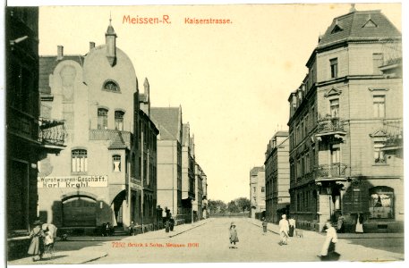 07252-Meißen-1906-Kaiserstraße-Brück & Sohn Kunstverlag