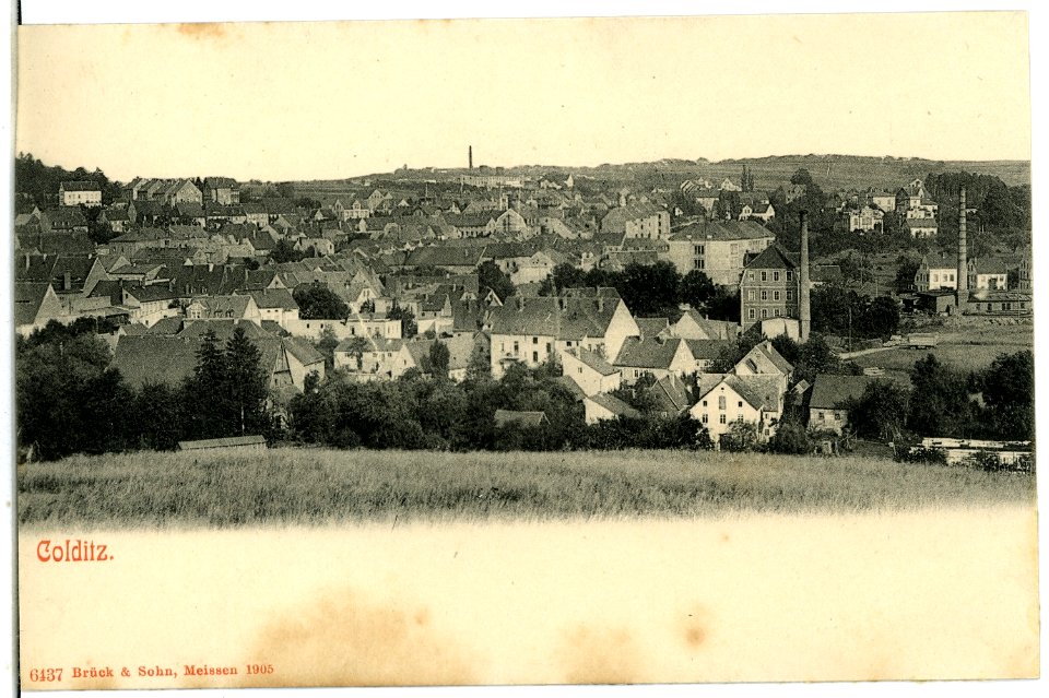06437-Colditz-1905-Blick auf Colditz-Brück & Sohn Kunstverlag