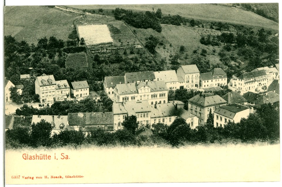 06407-Glashütte-1905-Blick auf Glashütte-Brück & Sohn Kunstverlag