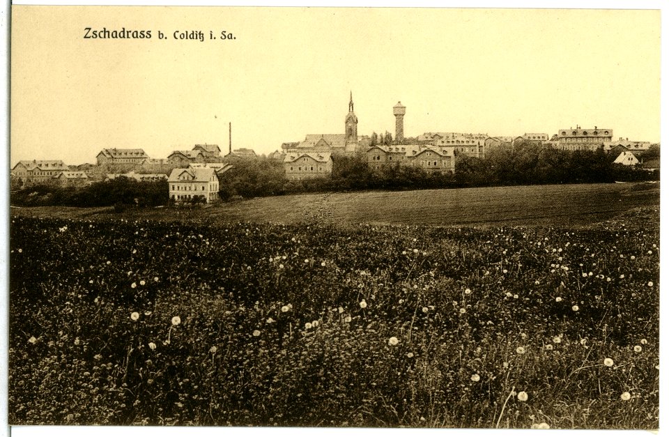 06438-Zschadrass-1905-Blick auf Zschadrass bei Colditz-Brück & Sohn Kunstverlag