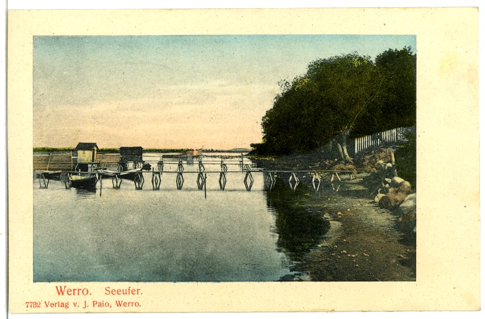 07732-Werro-1906-Seeufer-Brück & Sohn Kunstverlag