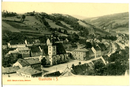 06925-Glashütte-1906-Blick auf Glashütte-Brück & Sohn Kunstverlag