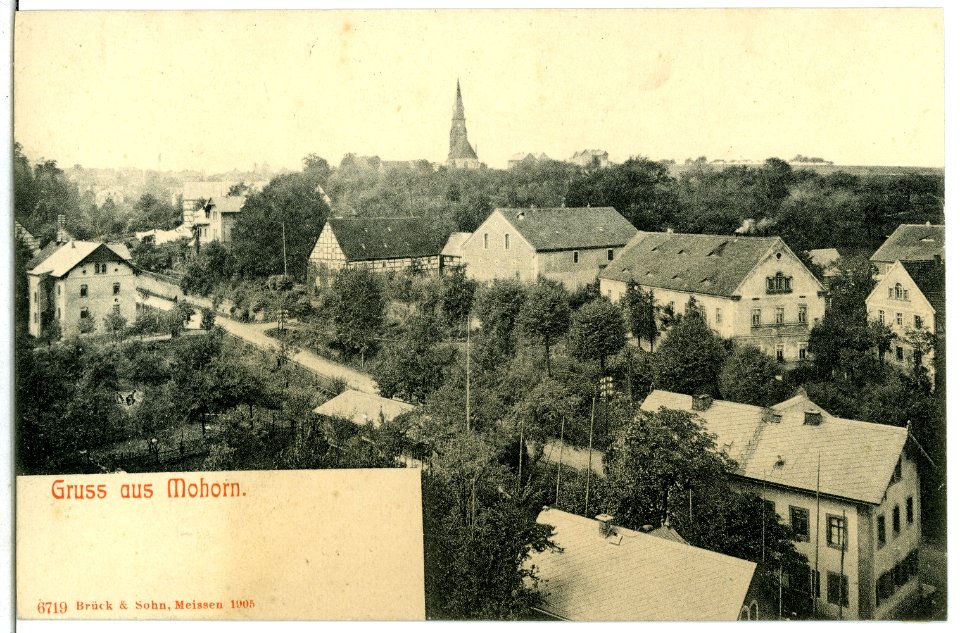 06719-Mohorn-1905-Blick auf Mohorn-Brück & Sohn Kunstverlag