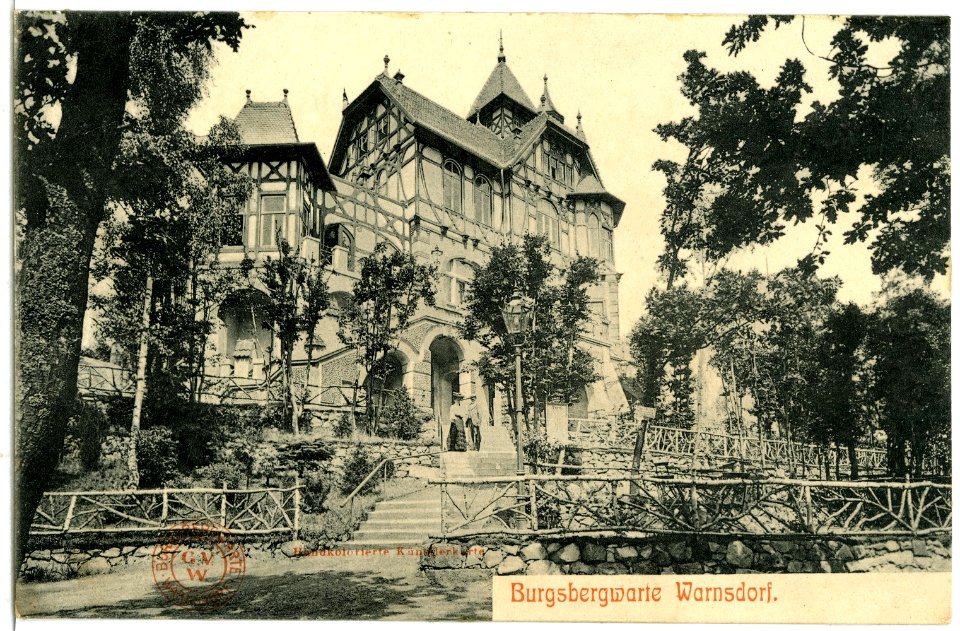 07485-Warnsdorf-1906-Burgsbergwarte-Brück & Sohn Kunstverlag