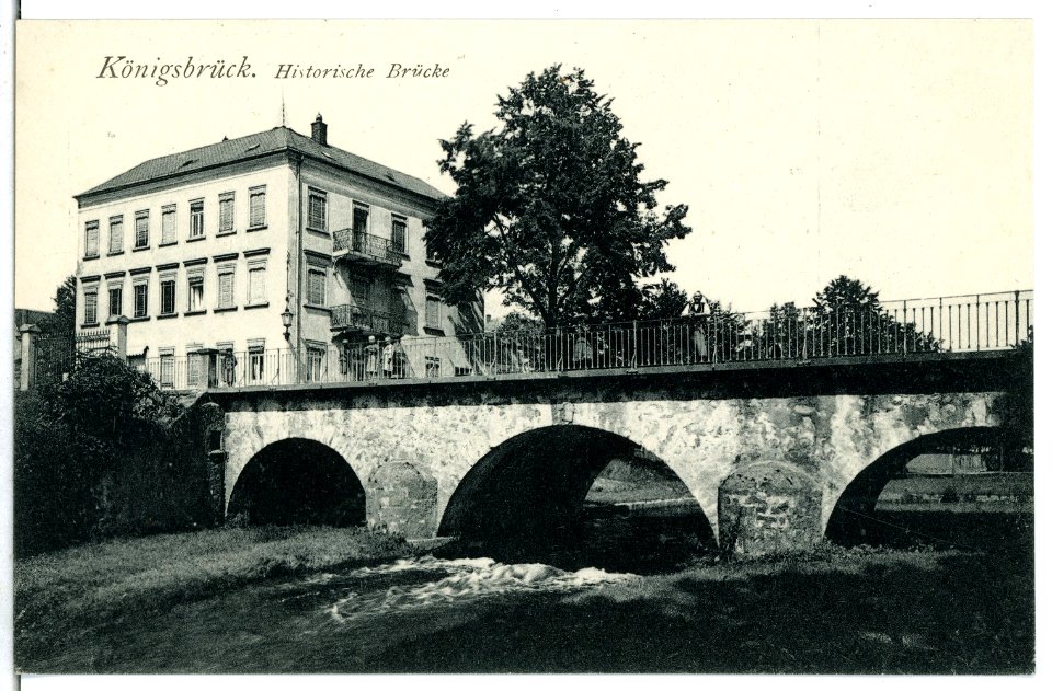 07082-Königsbrück-1906-Historische Brücke-Brück & Sohn Kunstverlag
