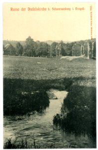 07664-Schwarzenberg-1906-Ruine der Dudelskirche-Brück & Sohn Kunstverlag