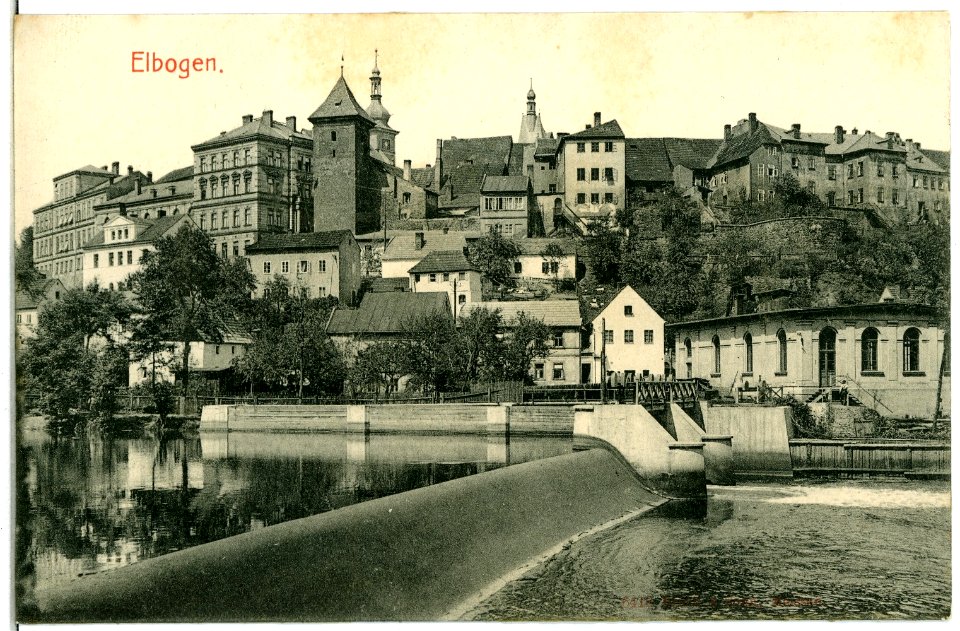 06418-Elbogen-1905-Blick auf die Stadt-Brück & Sohn Kunstverlag