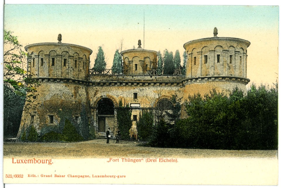 06662-Luxemburg-1905-Fort Thüngen - Drei Eicheln-Brück & Sohn Kunstverlag