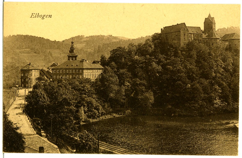 06420-Elbogen-1905-Blick auf das Schloß-Brück & Sohn Kunstverlag