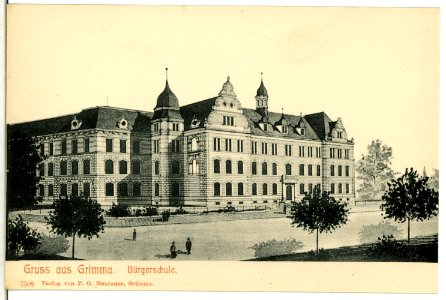 07508-Grimma-1906-Bürgerschule-Brück & Sohn Kunstverlag