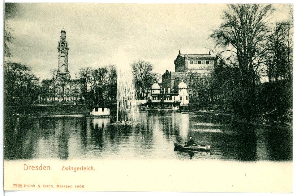 07728-Dresden-1906-Zwingerteich-Brück & Sohn Kunstverlag