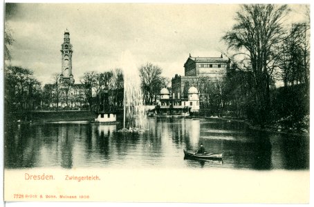 07728-Dresden-1906-Zwingerteich-Brück & Sohn Kunstverlag