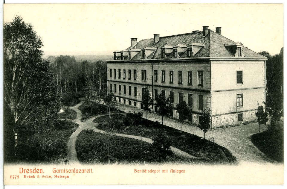 06778-Dresden-1905-Garnisonslazarett, Sanitätsdepot mit Anlagen-Brück & Sohn Kunstverlag