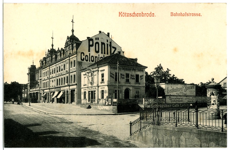 06916-Kötzschenbroda-1906-Bahnhofstraße-Brück & Sohn Kunstverlag